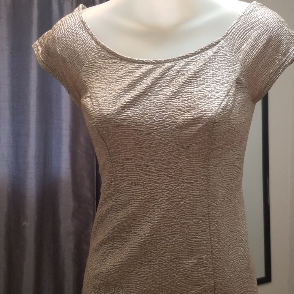 Gold Guess Mini Dress - Picture 5 of 8